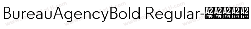 BureauAgencyBold Regular字体转换